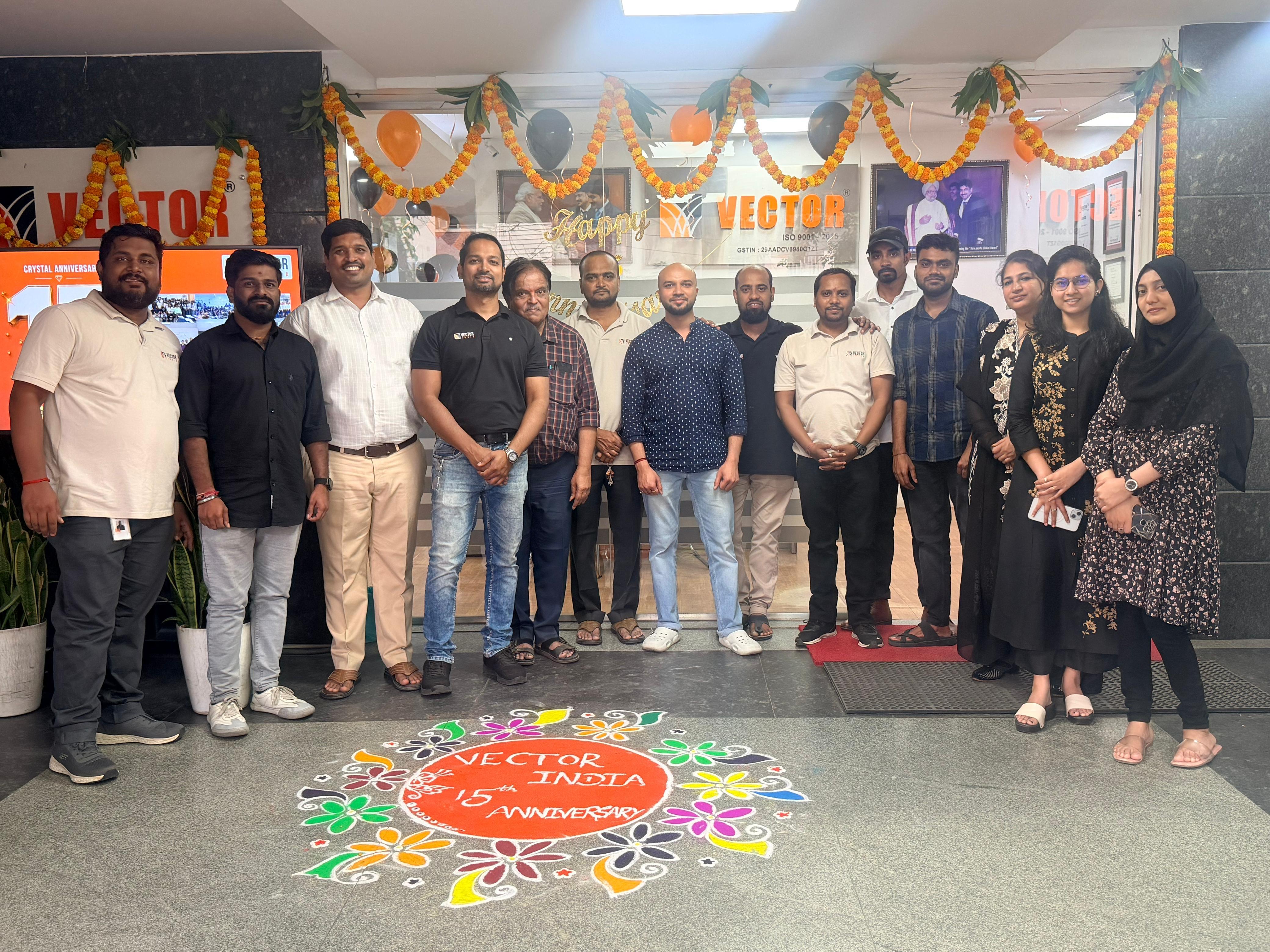 Celebrating 15 Years of Excellence, Vector India Bangalore